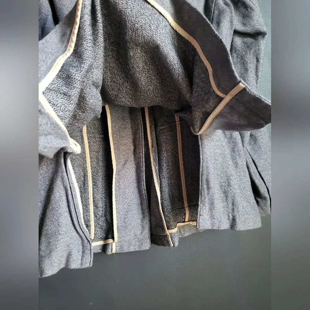 Vintage Rag & Bone Gray Black Utility Military Jacket Sz 8 Cotton